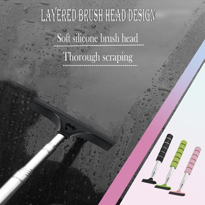 BENACES Retractable Car Side Mirror Squeegee - 3 Pack Portable Telescopic Rearview Wiper, Auto Glass Long Handle Cleaning Tool for All Vehicles - Image 5
